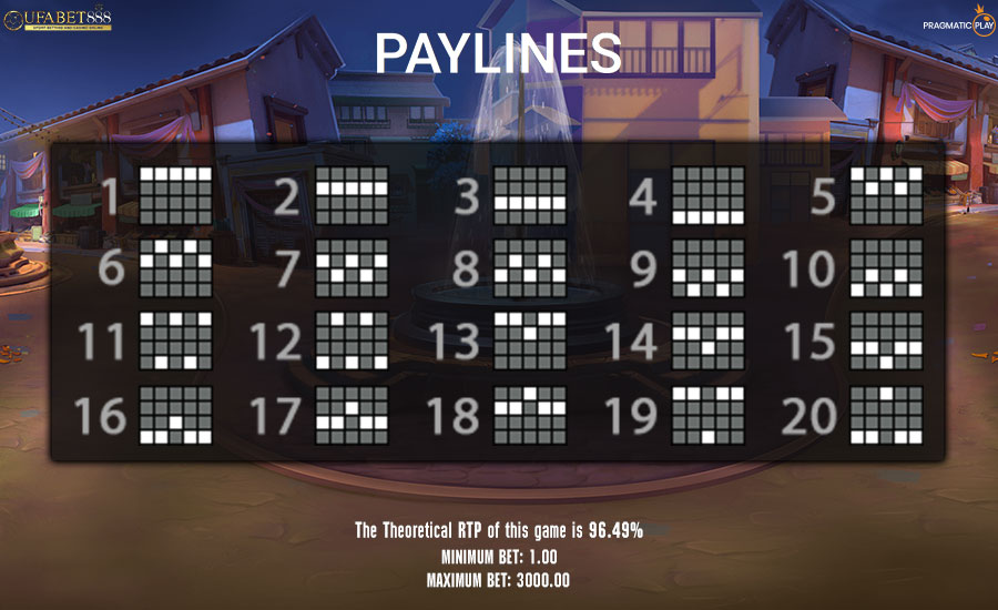 Paylines Day of Dead